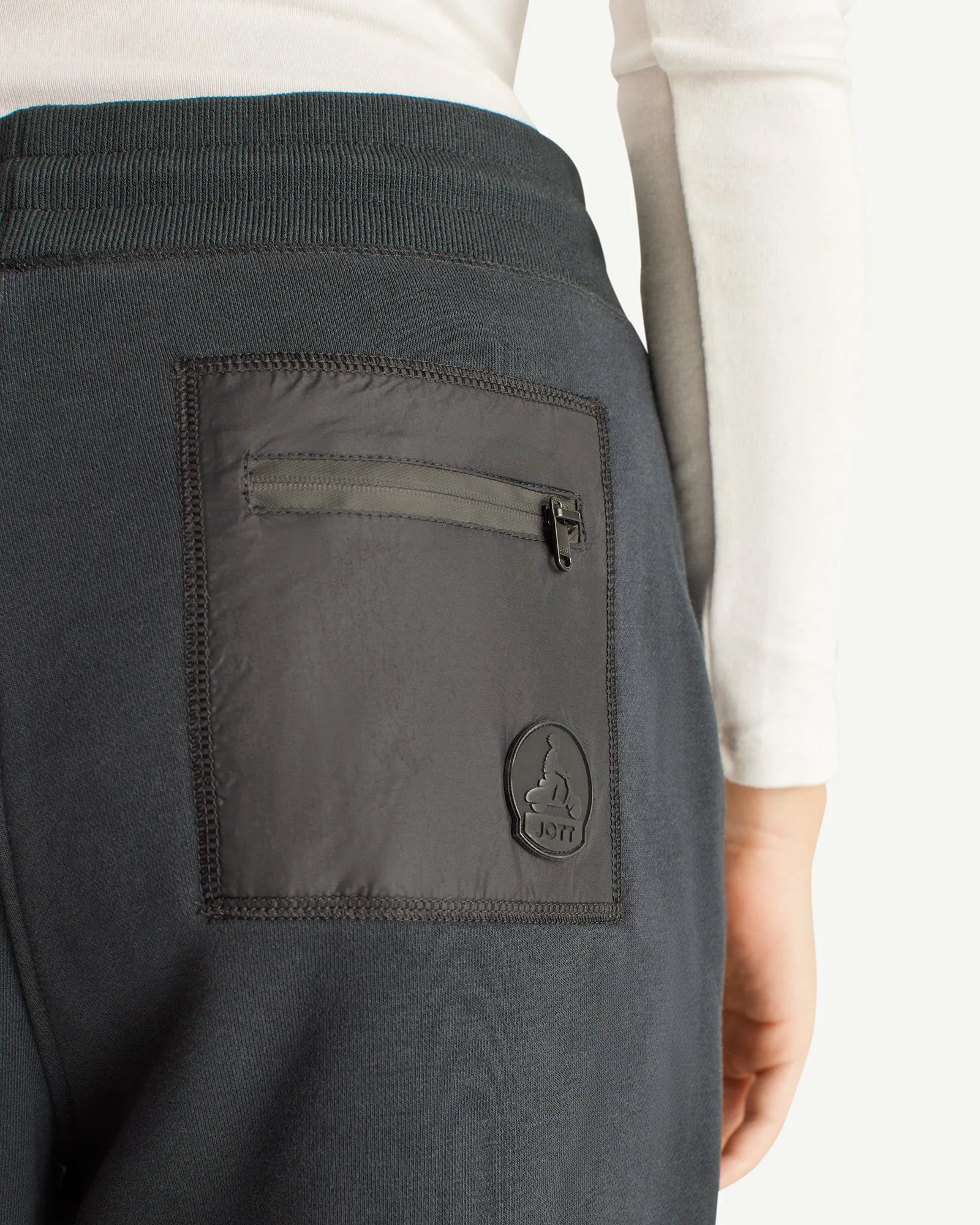Iris cotton joggers Black
