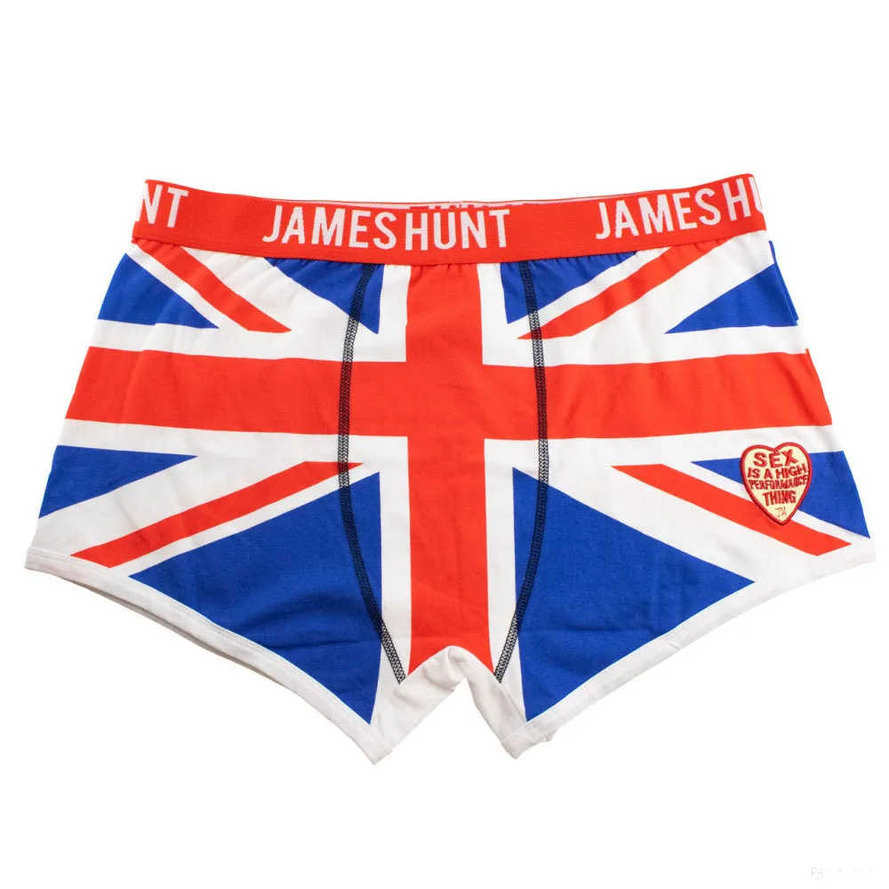 James Hunt Underwear, Union Jack Boxer Shorts - Double Pack, Blue, 2021