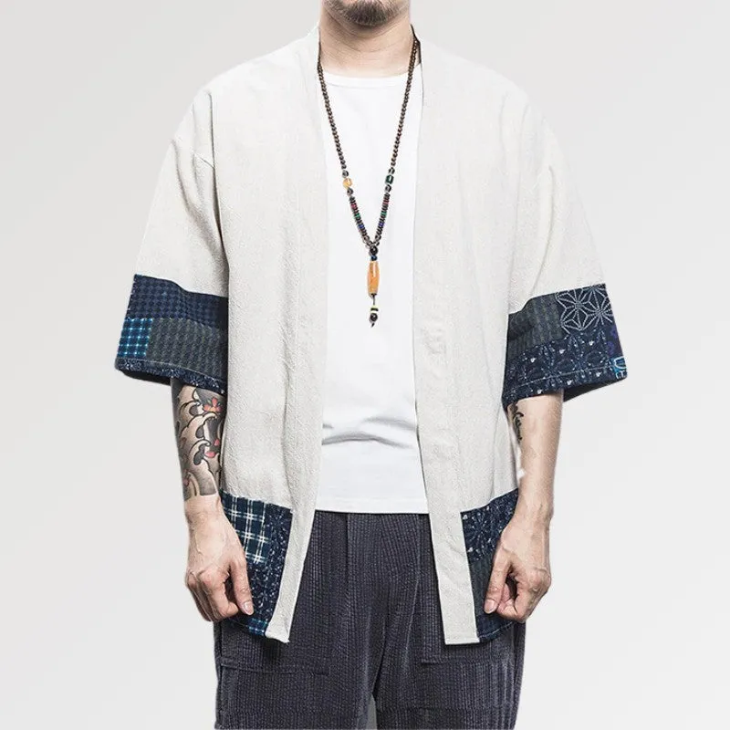 Japanese Kimono Jacket Mens 'Mitsuo'