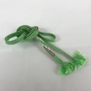 Japanese Obijime Kimono Accessory Silk Kumihimo Vtg Kimono Cord Green OJ178