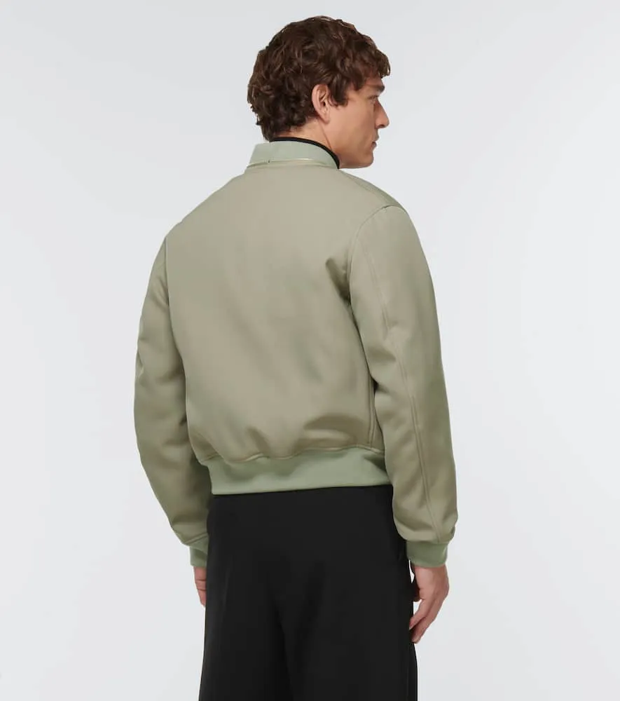 Jil Sander Wool gabardine bomber jacket