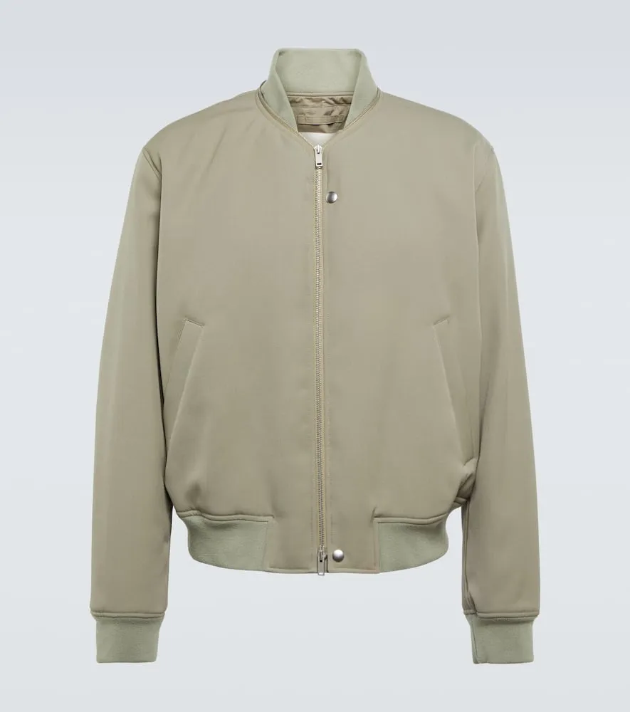 Jil Sander Wool gabardine bomber jacket