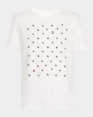 John Varvatos Mens Regular fit Short Sleeve T-Shirt Shirt Small White