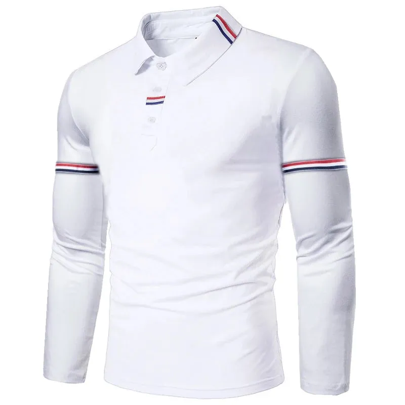 Jordan – Long Sleeve Casual Polo Shirt for Men