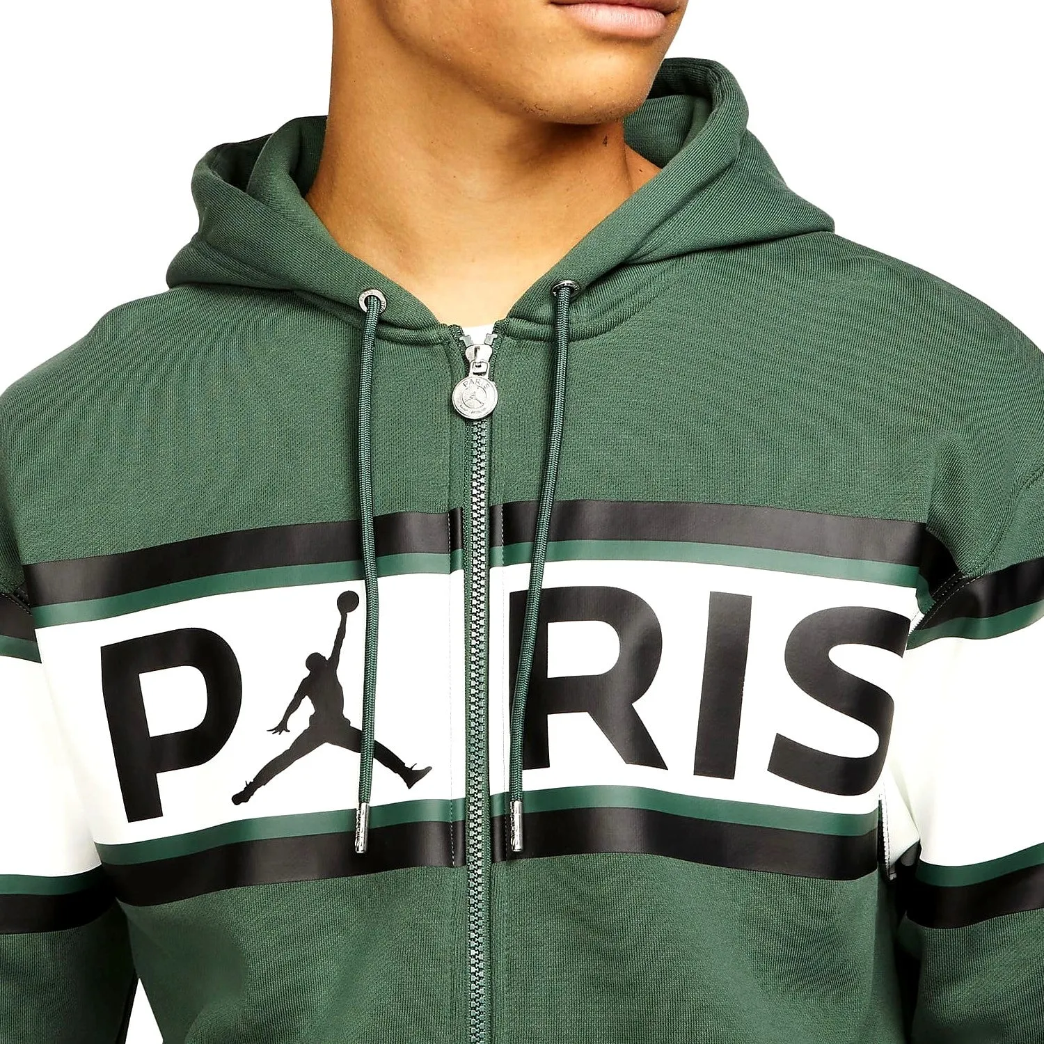 Jordan x PSG green Casual Fleece presentation tracksuit 2021/22 - Jordan