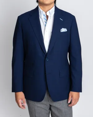 Julian's True Blues Argyle Lined Navy Blazer
