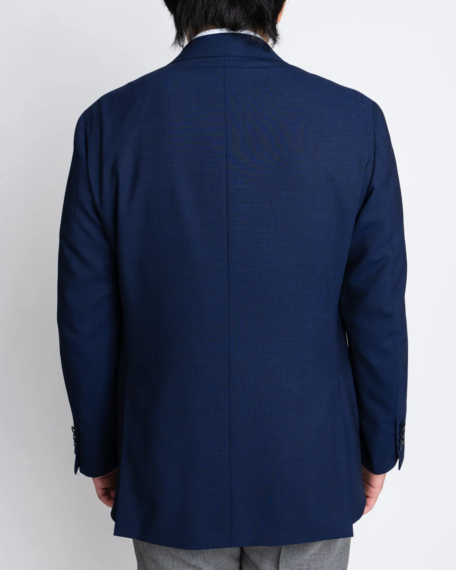 Julian's True Blues Argyle Lined Navy Blazer
