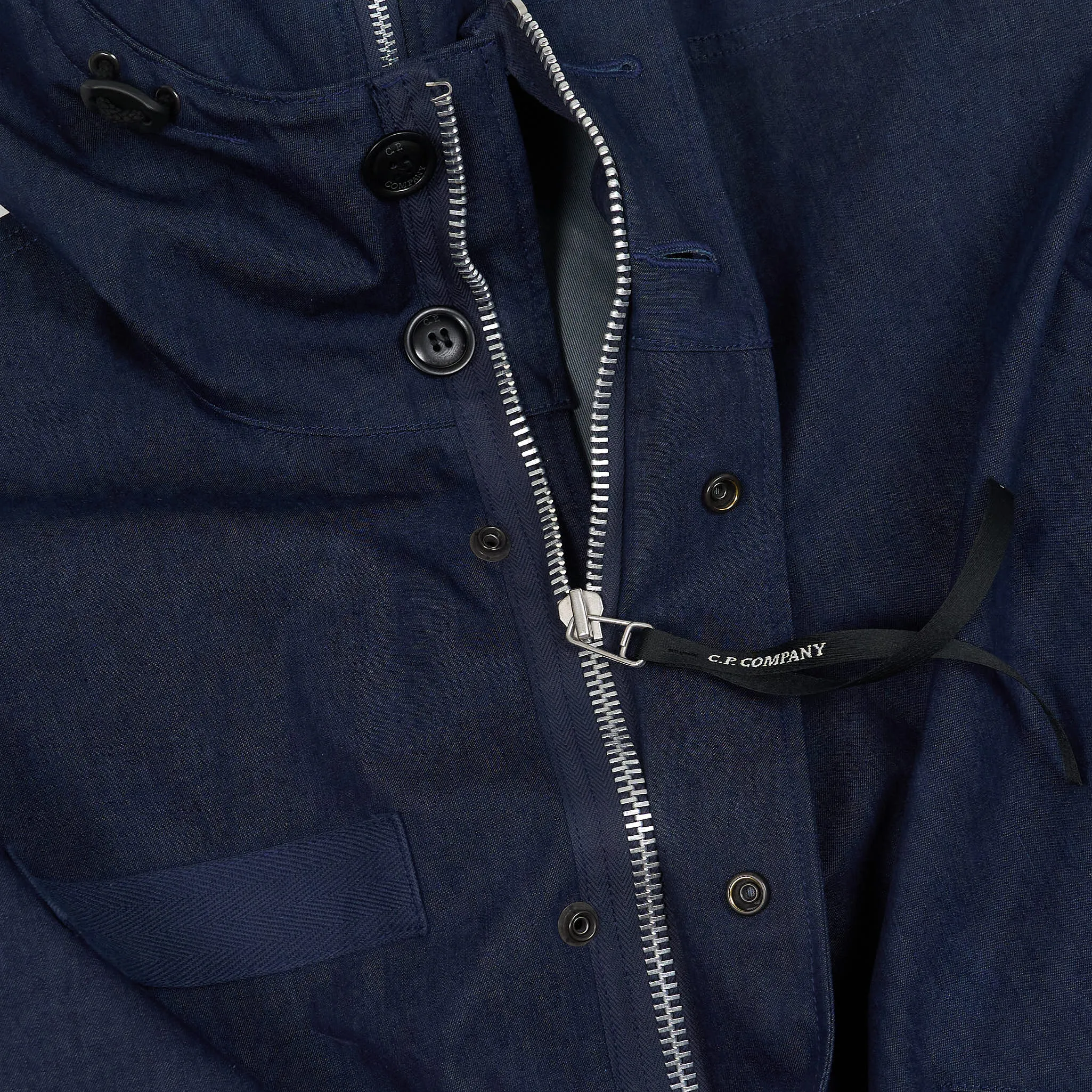 Junya Watanabe Man x C.P. Company Functional Denim Outdoor Goggle Parka