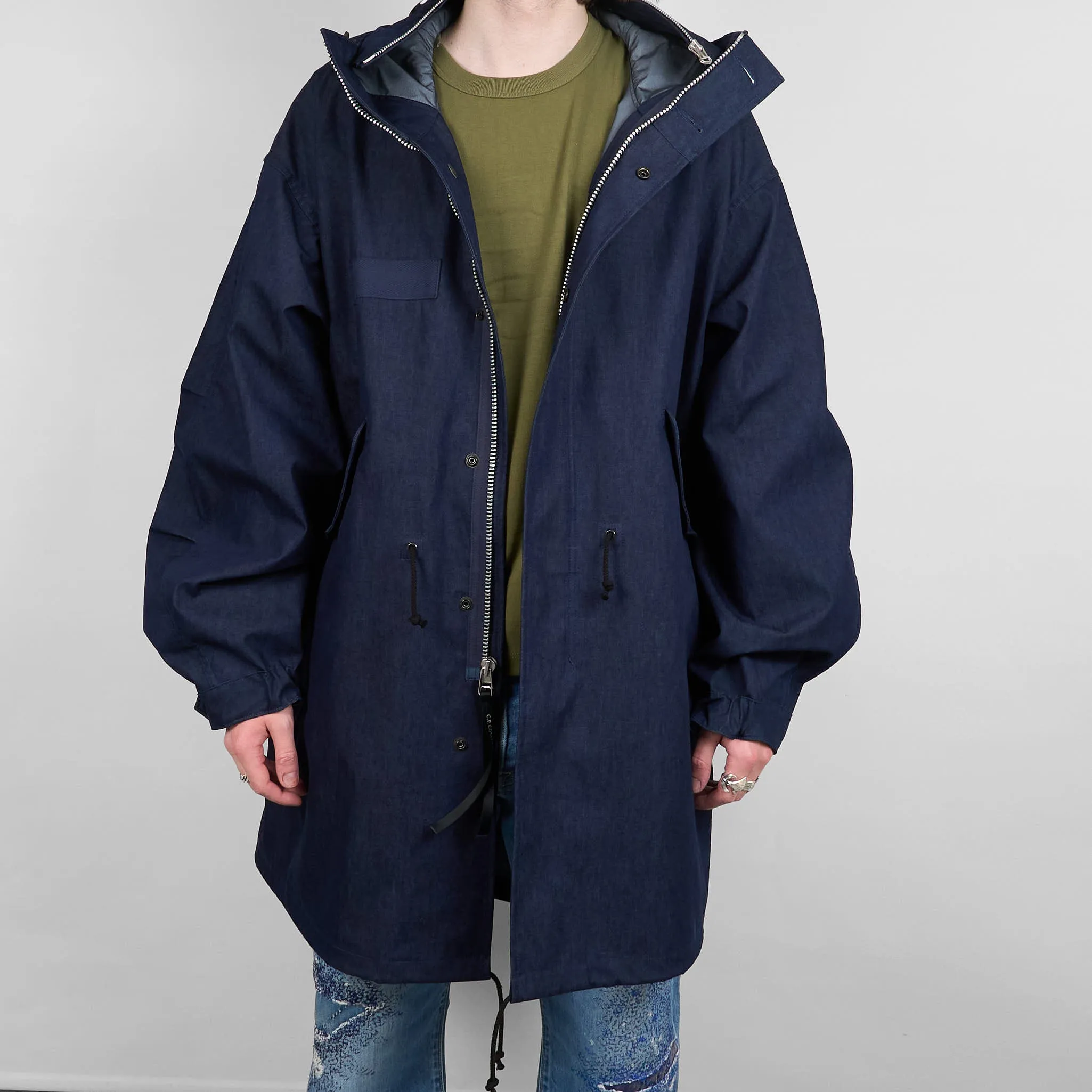 Junya Watanabe Man x C.P. Company Functional Denim Outdoor Goggle Parka