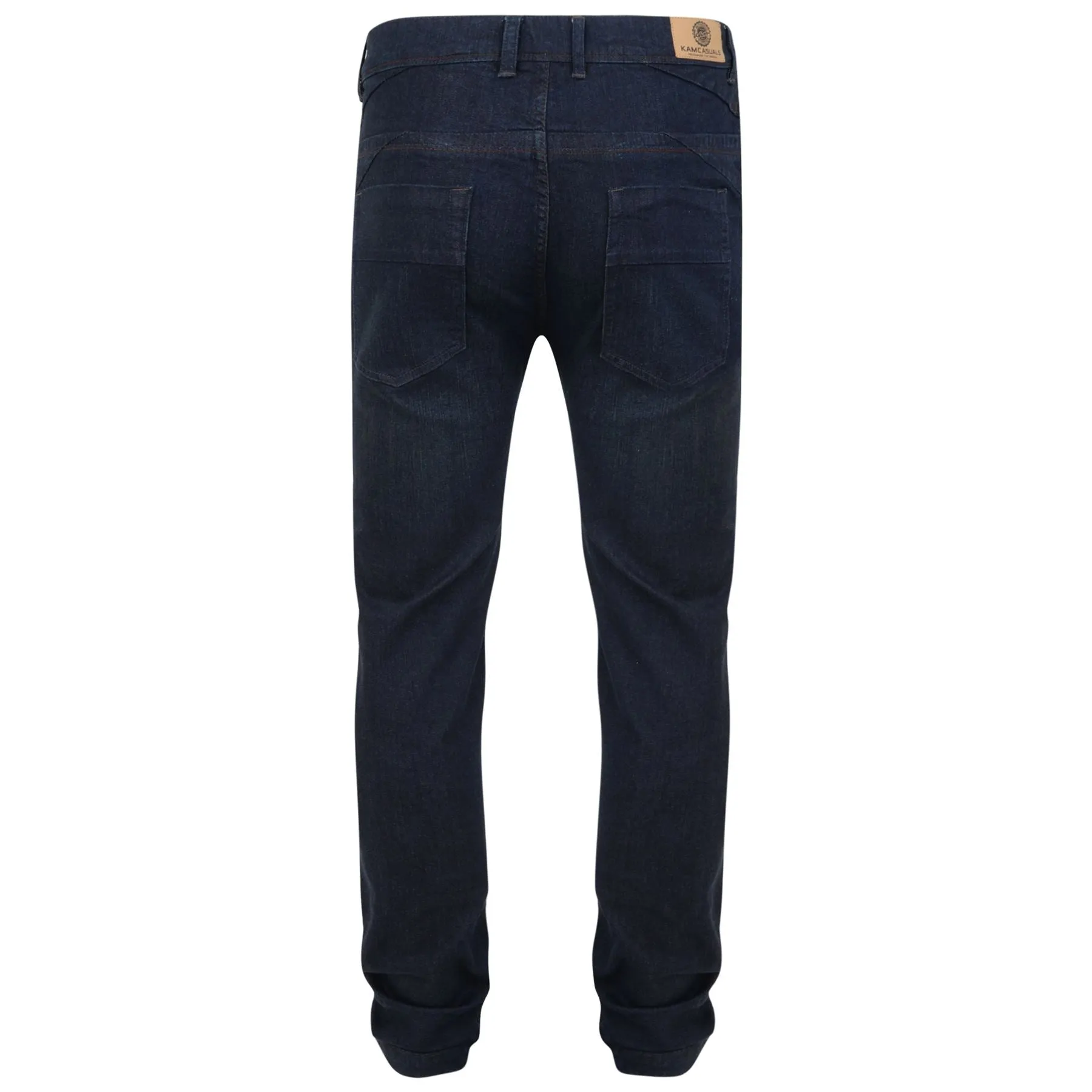 KAM Men's Extra Tall Stretch Slim Fit Indigo Wash Jeans (Mateo)