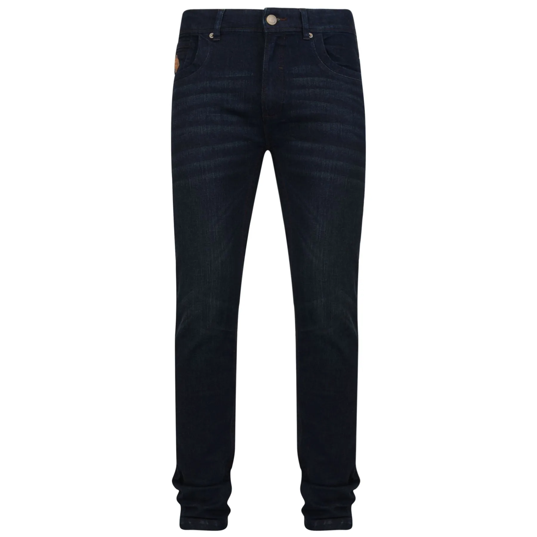 KAM Men's Extra Tall Stretch Slim Fit Indigo Wash Jeans (Mateo)