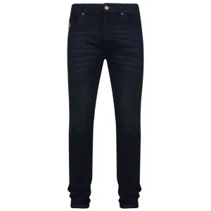 KAM Men's Extra Tall Stretch Slim Fit Indigo Wash Jeans (Mateo)