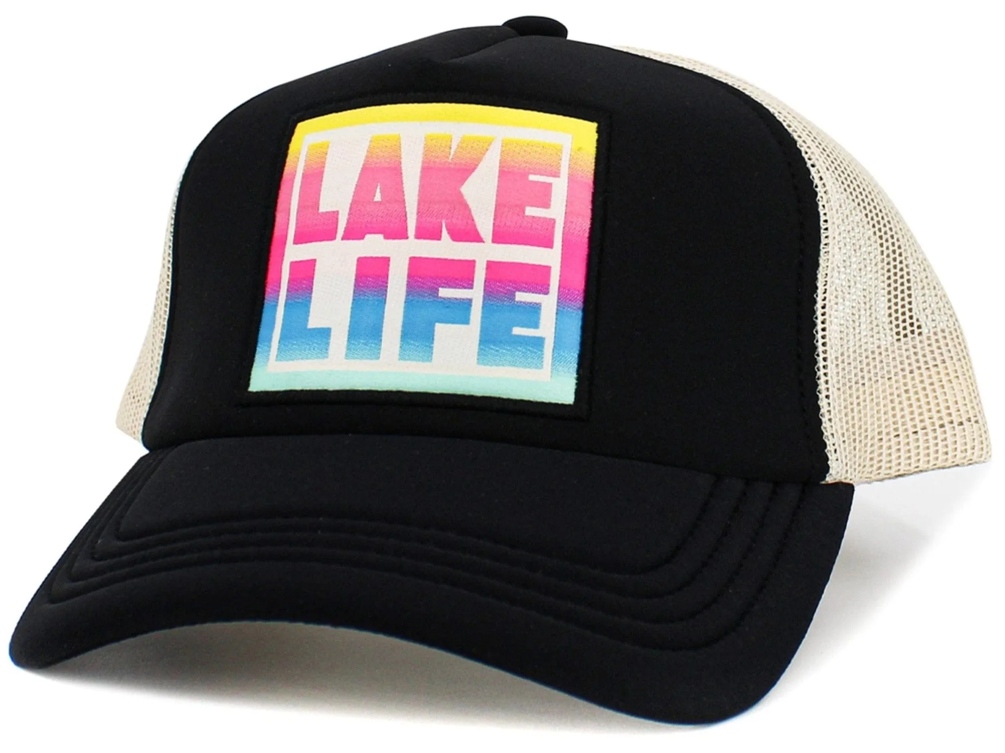 KBV1595 Lake Life Meshback Trucker Cap