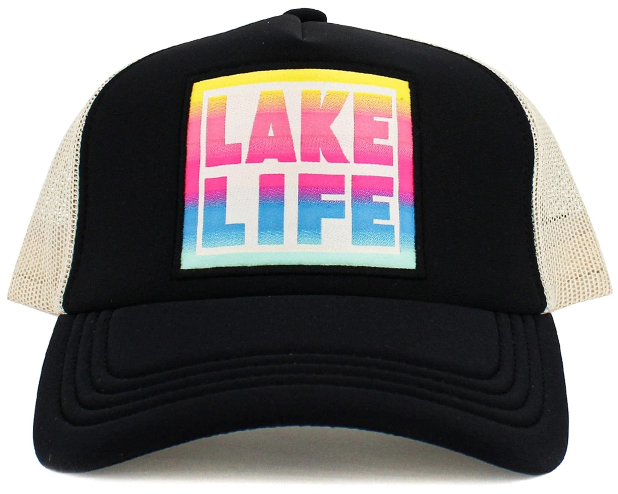 KBV1595 Lake Life Meshback Trucker Cap