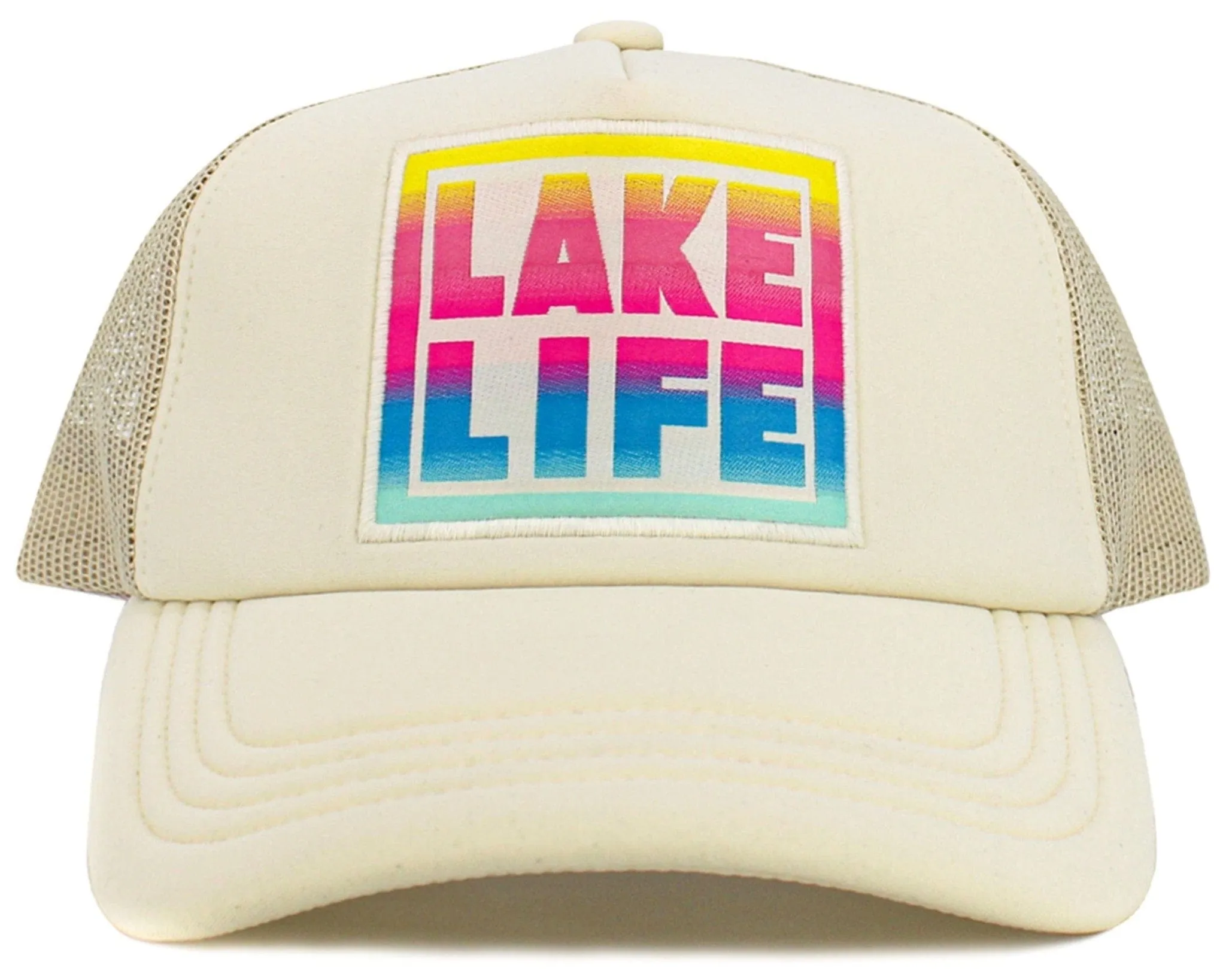 KBV1595 Lake Life Meshback Trucker Cap