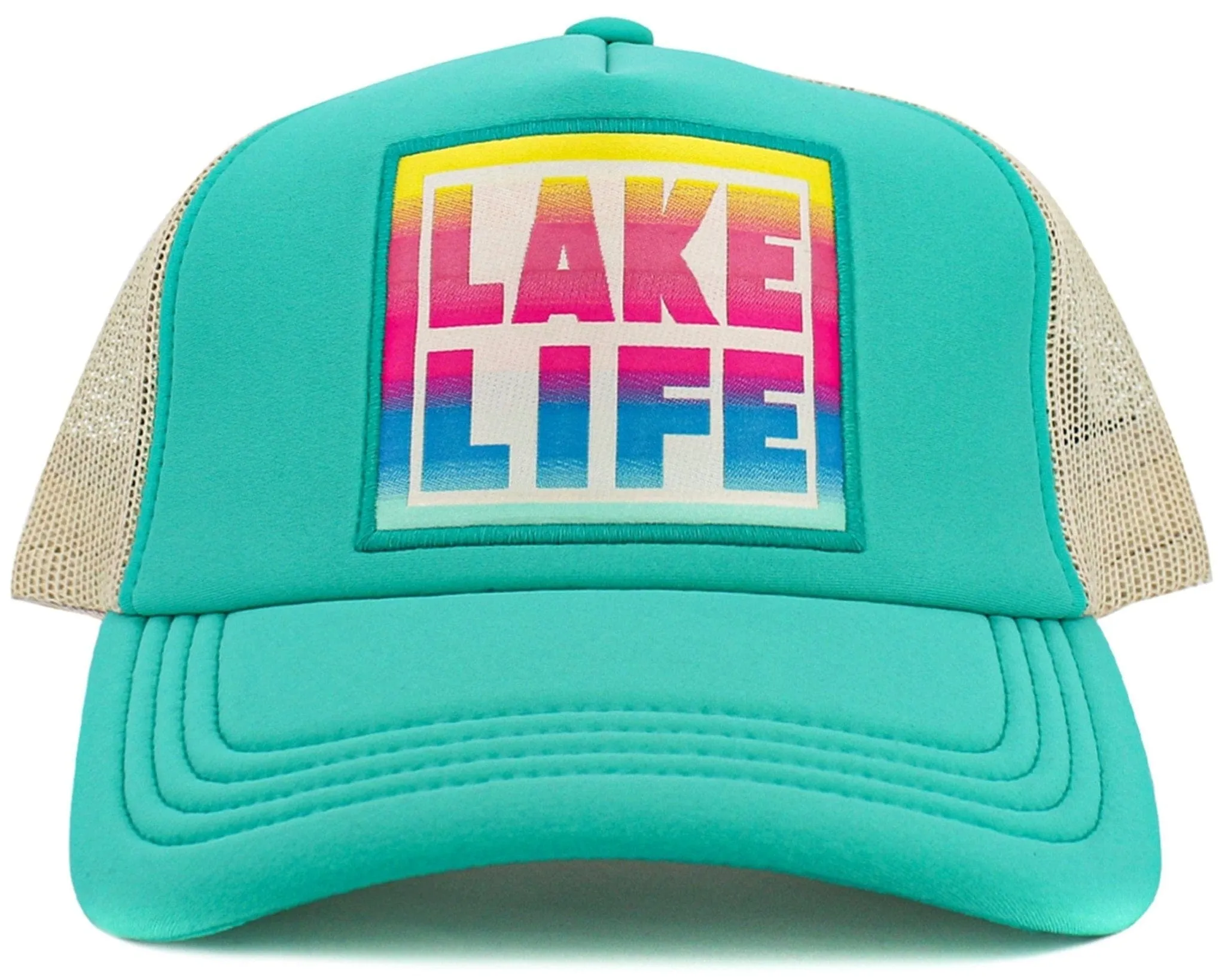 KBV1595 Lake Life Meshback Trucker Cap