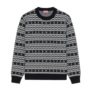 Kenzo Men's Merino Wool Jacquard Jumper Sweater