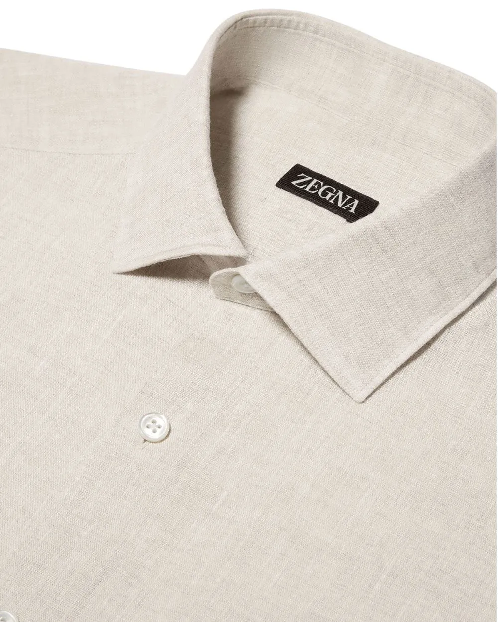 Khaki Linen Sportshirt