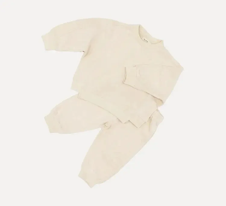 Kids Cooper Tracksuits — Vanilla