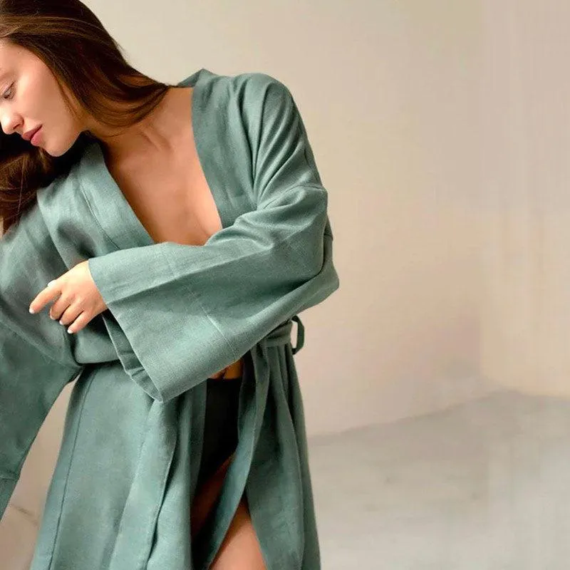 Kimono Peignoir Coton