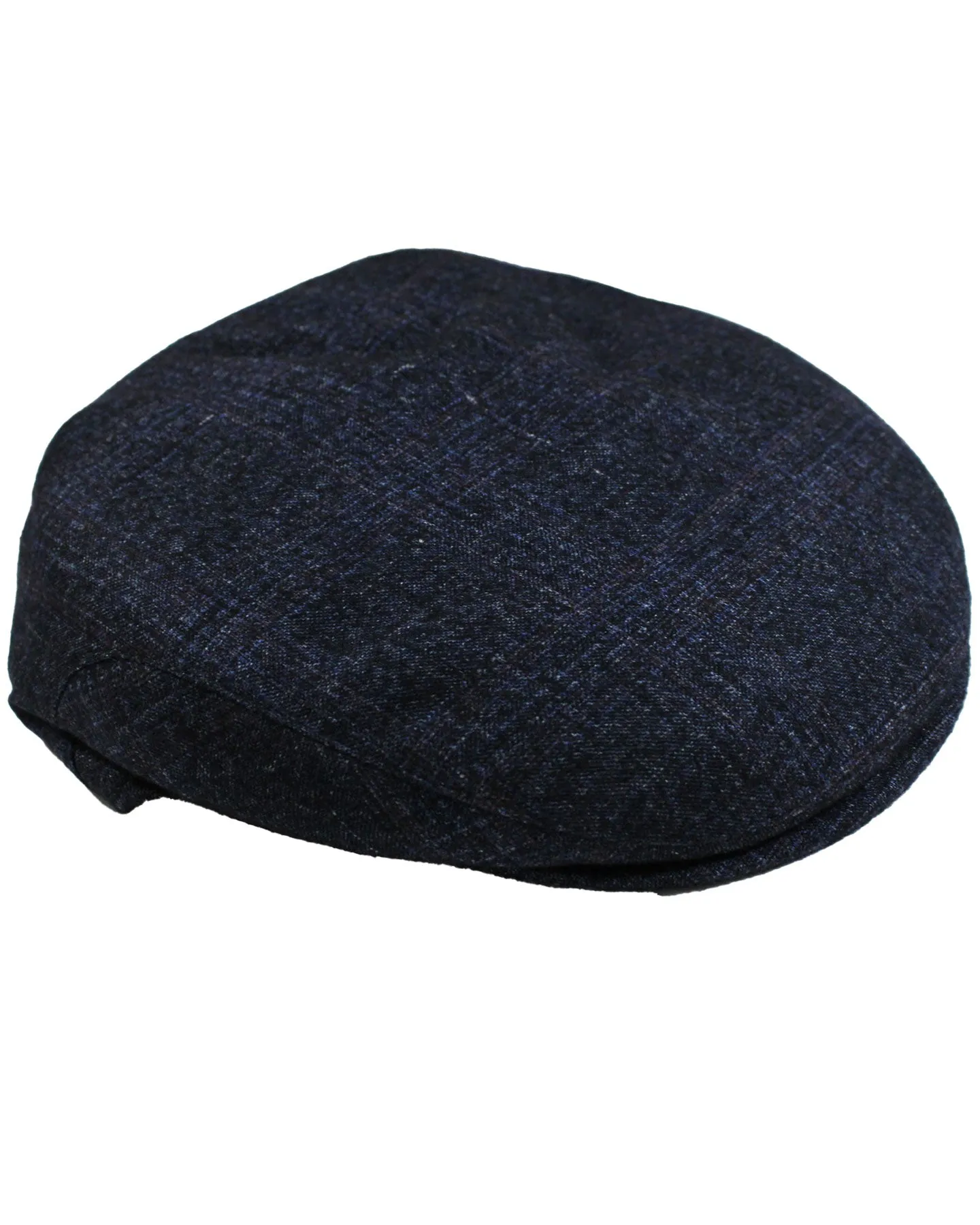 Kiton Flat Cap Cashmere Wool Dark Blue