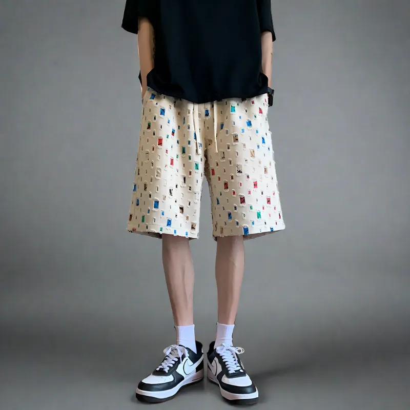 Kor Stylish Loose Straight Shorts