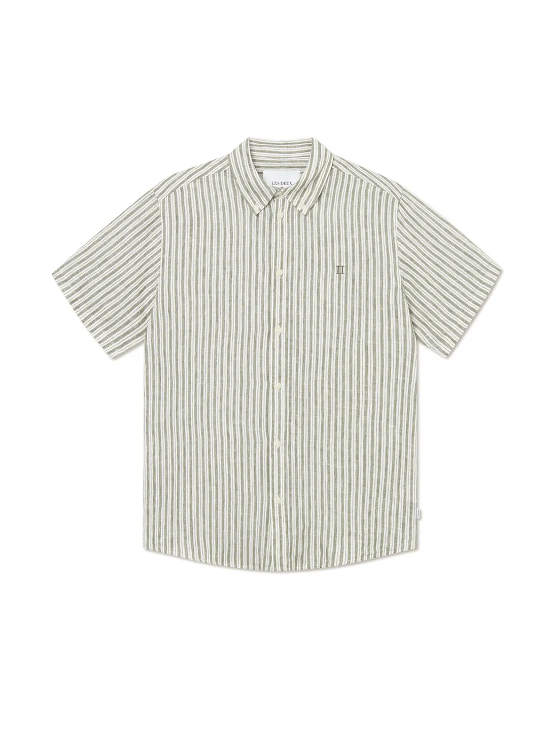 Kris Linen Short Sleeve Shirt - Lichen