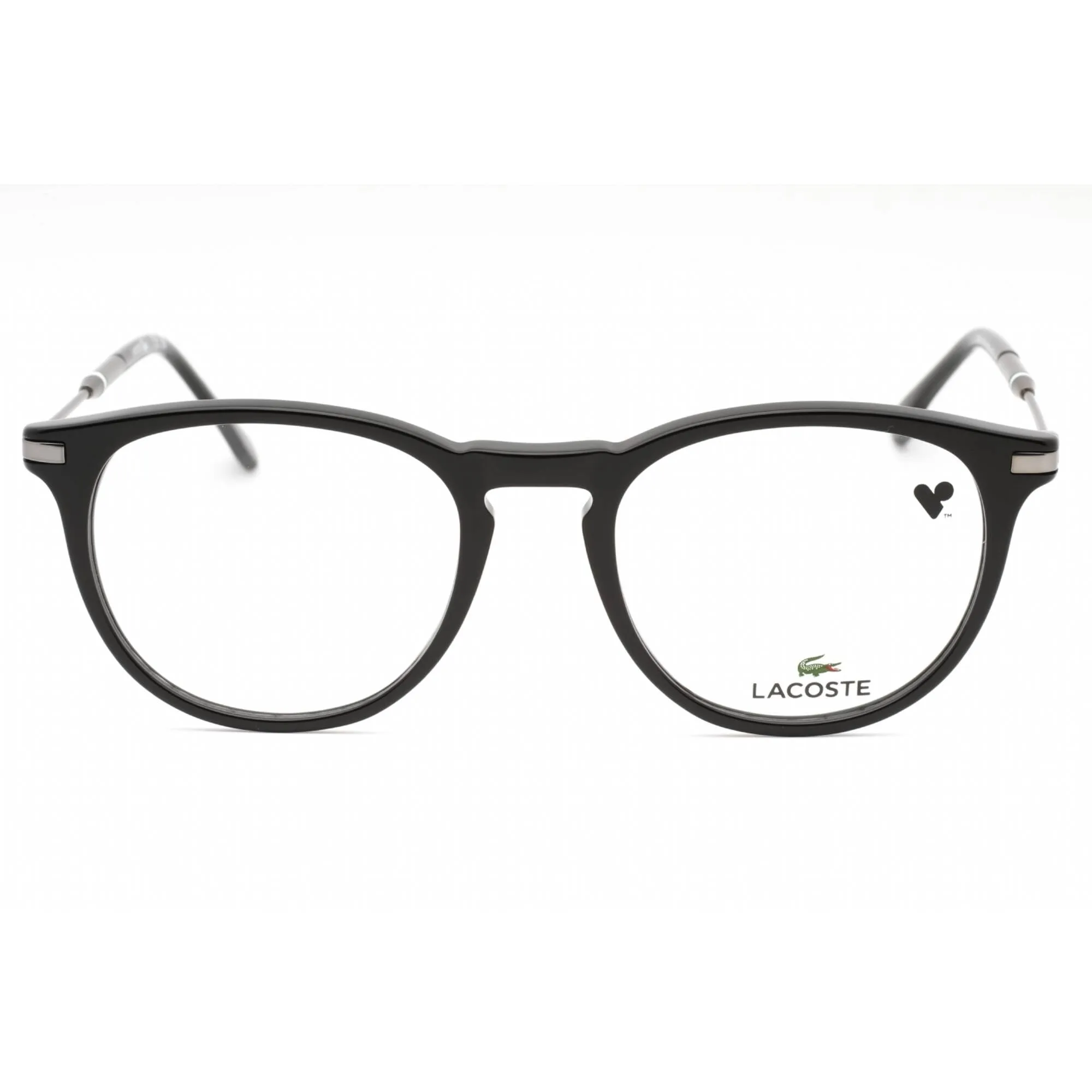 Lacoste Men's Eyeglasses - Black Plastic Full Rim Frame Clear Demo Lens | L2918 001