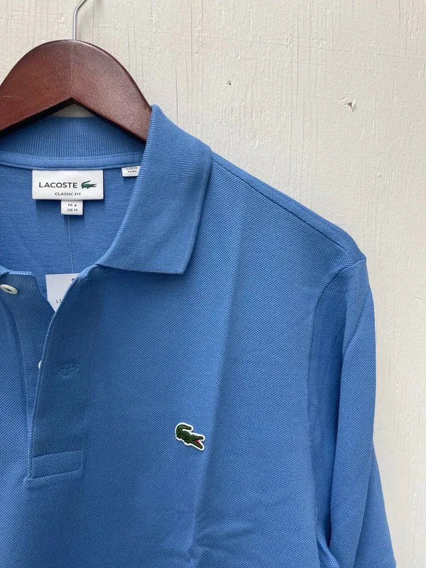 Lacoste Men's Long Sleeve Classic Pique Polo Turquin Blue L1312 776