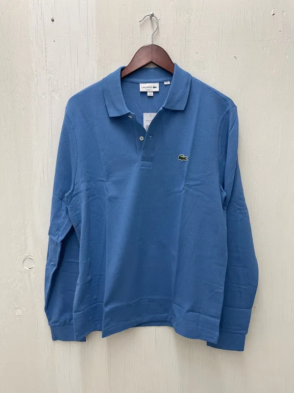 Lacoste Men's Long Sleeve Classic Pique Polo Turquin Blue L1312 776