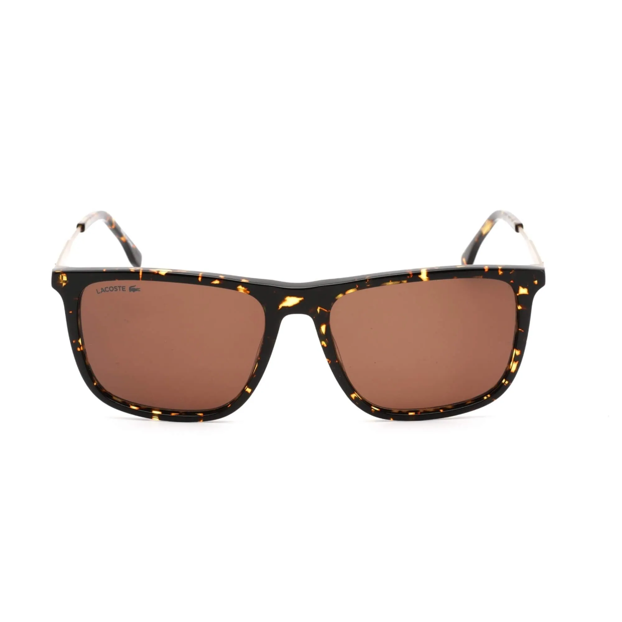 Lacoste Men's Sunglasses - Havana/Gold Rectangular Shaped Acetate Frame | L945S 214