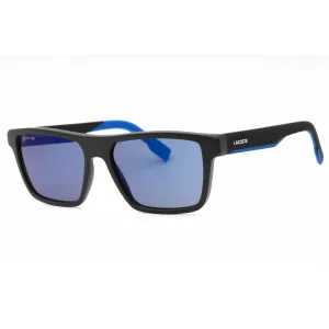 Lacoste Men's Sunglasses - Matte Black/Blue Rectangular Full Rim Frame | L998S 003
