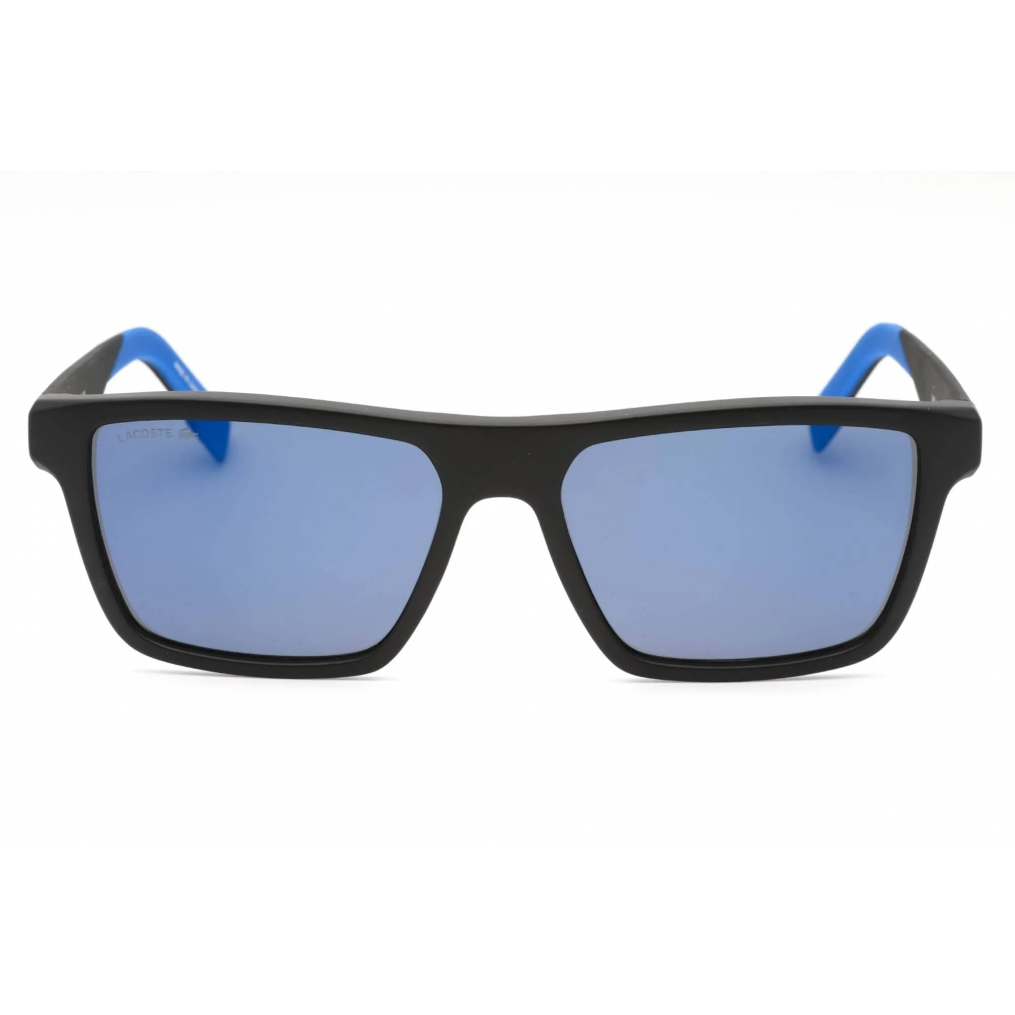 Lacoste Men's Sunglasses - Matte Black/Blue Rectangular Full Rim Frame | L998S 003