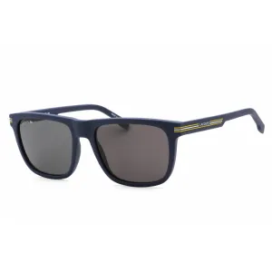 Lacoste Men's Sunglasses - Matte Blue Rectangular Frame Dark Grey Lens | L959S 401