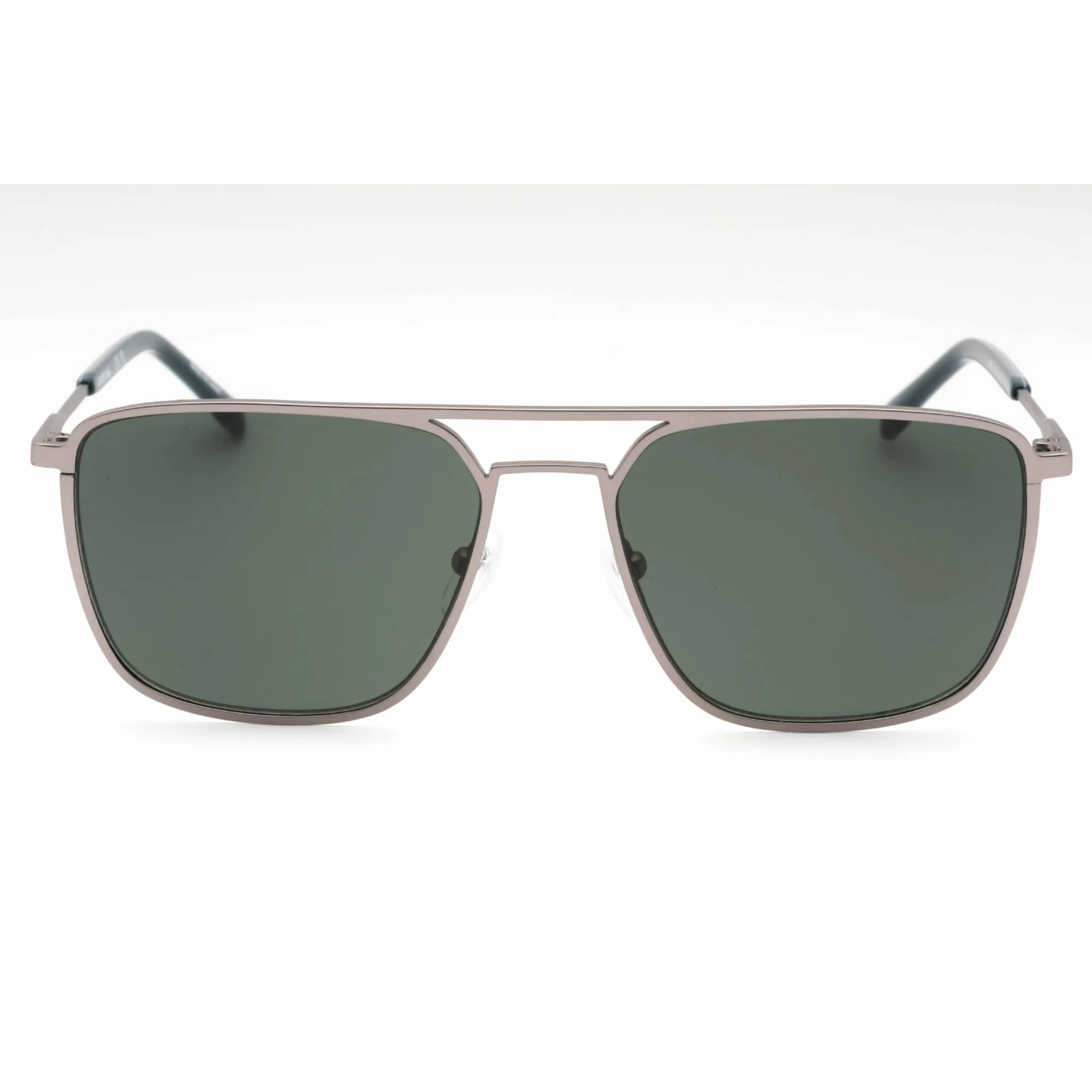 Lacoste Men's Sunglasses - Matte Grey Metal Square Full Rim 57mm Frame | L194S 035