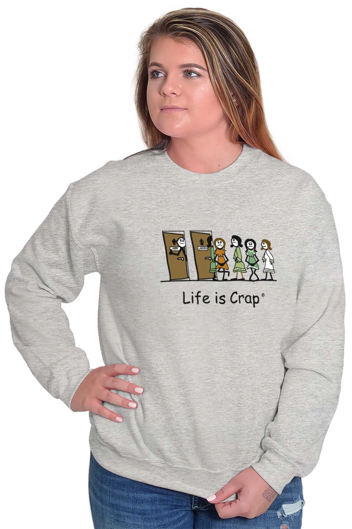 Ladies Line Sweatshirt