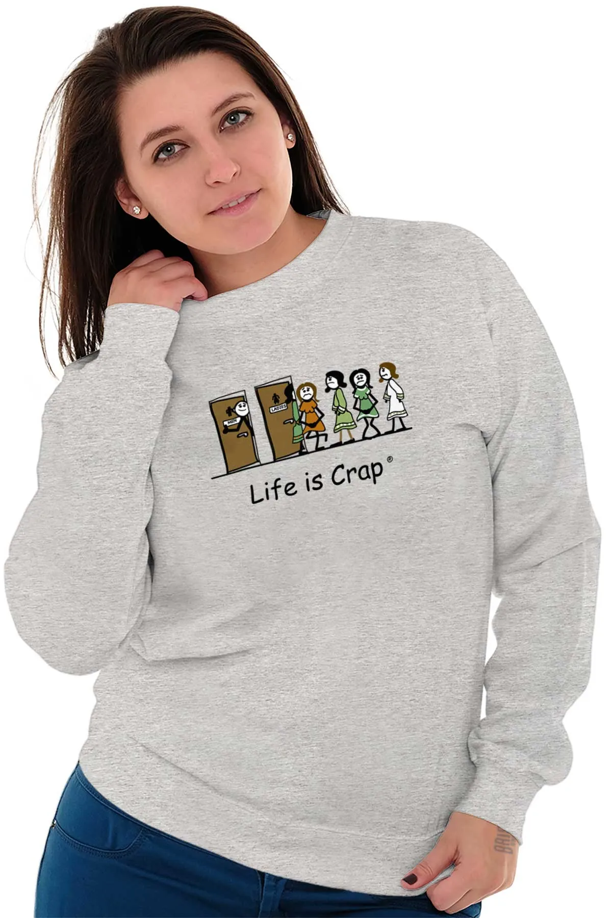 Ladies Line Sweatshirt