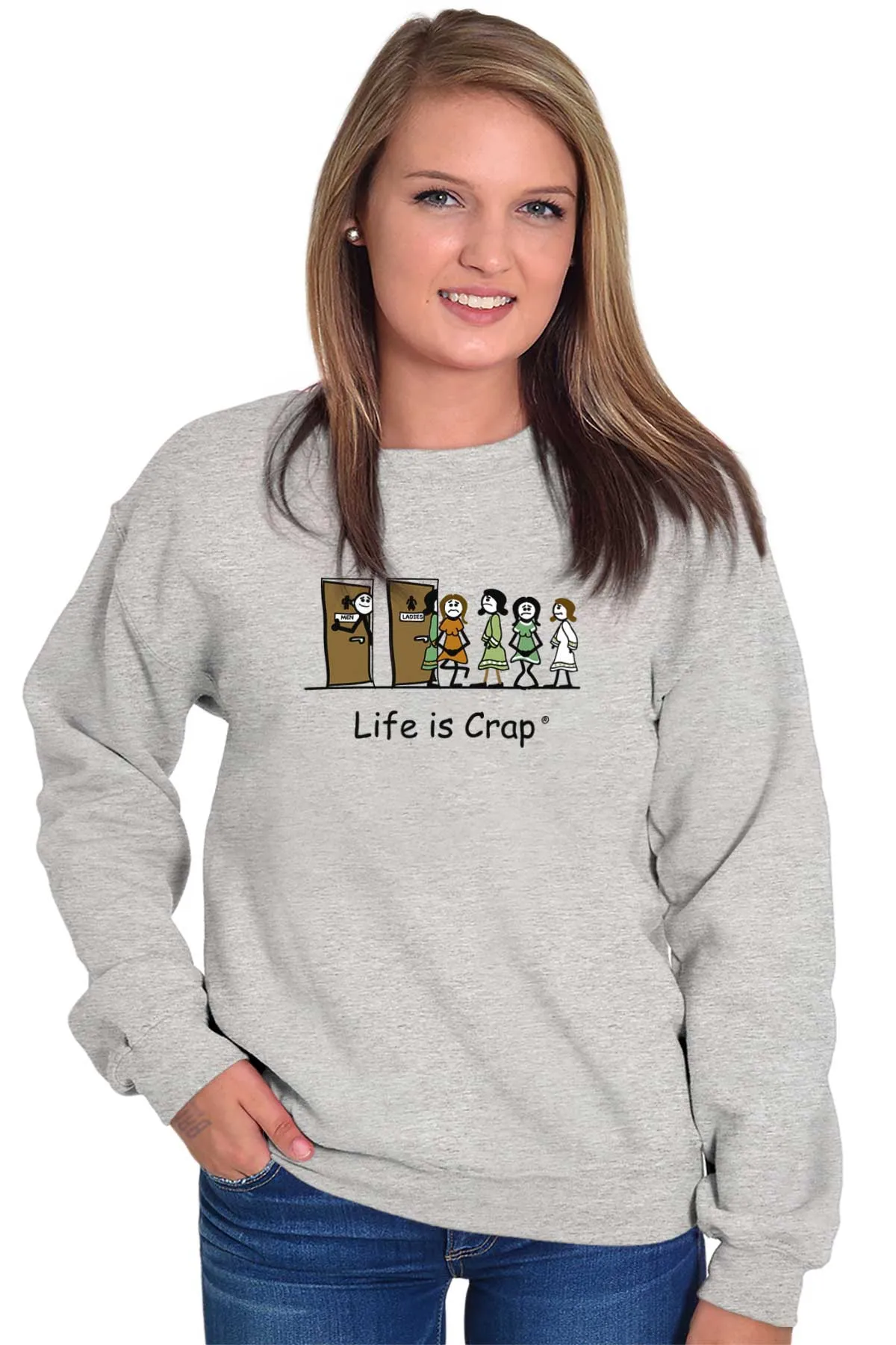 Ladies Line Sweatshirt
