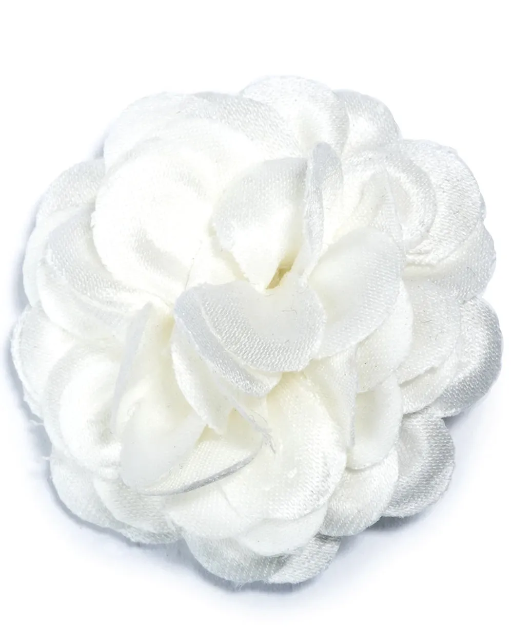 Large Lapel Flower in Ivory