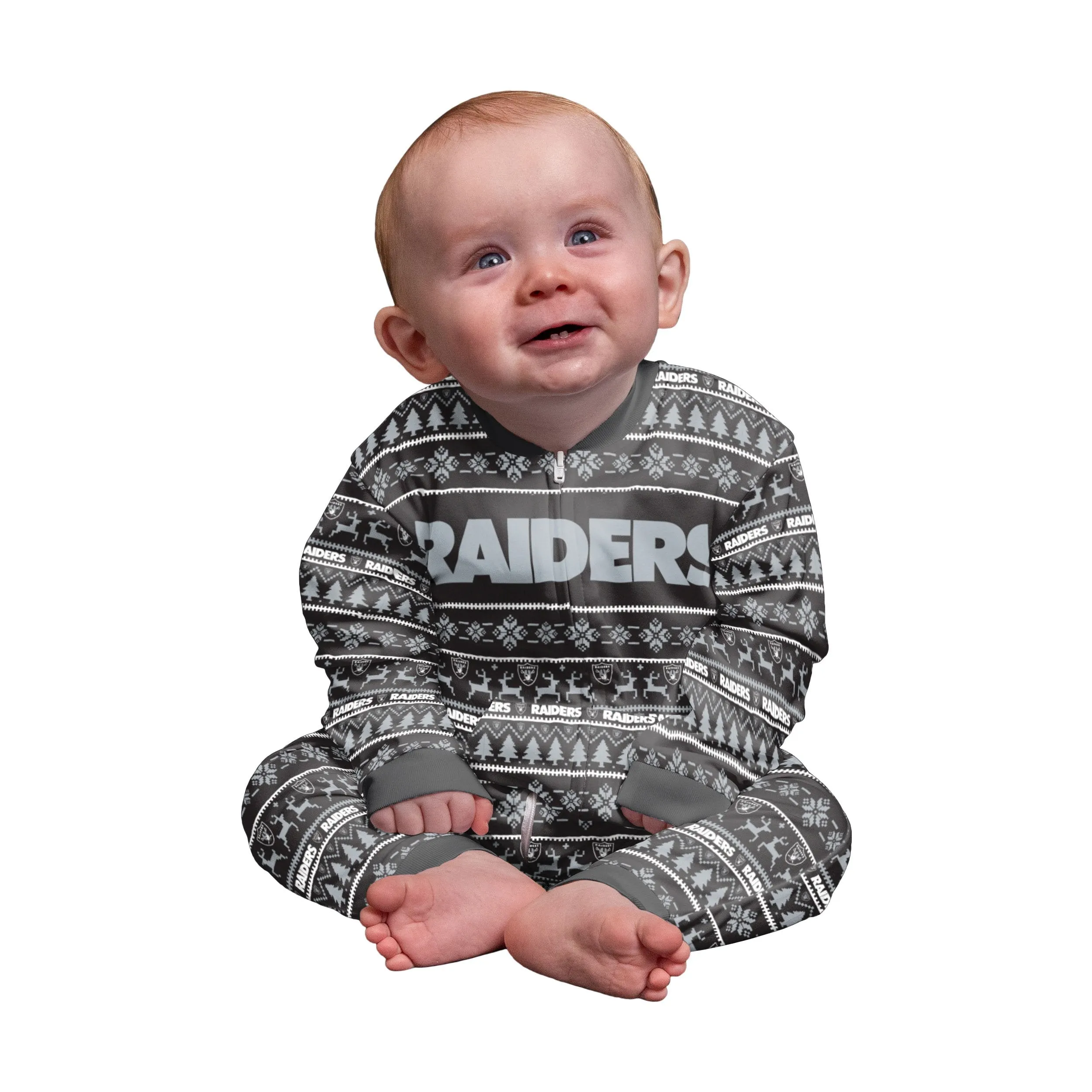 Las Vegas Raiders NFL Family Holiday Pajamas