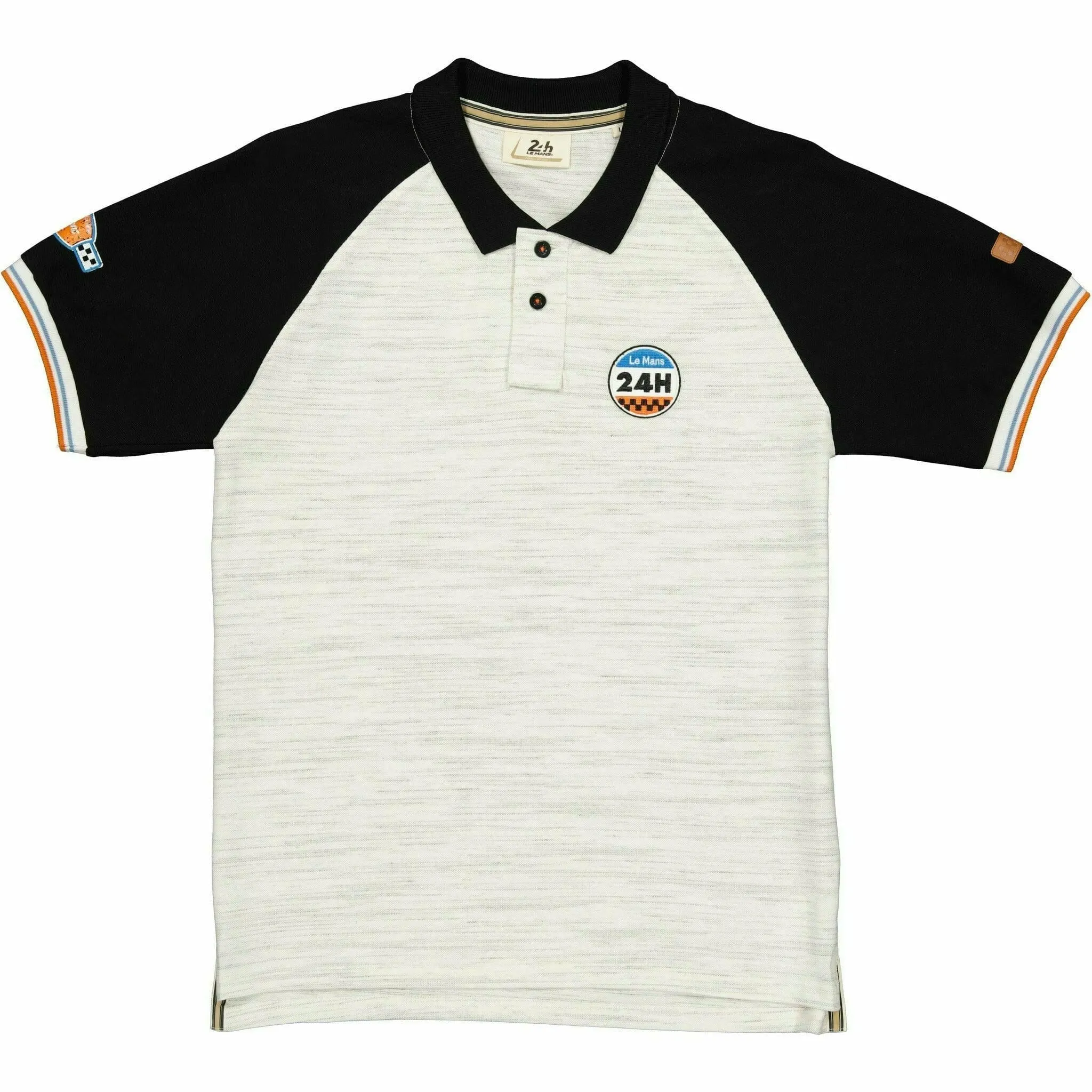 Le Mans 24 Hours Men's Legende Raglan Polo - Cream/Blue