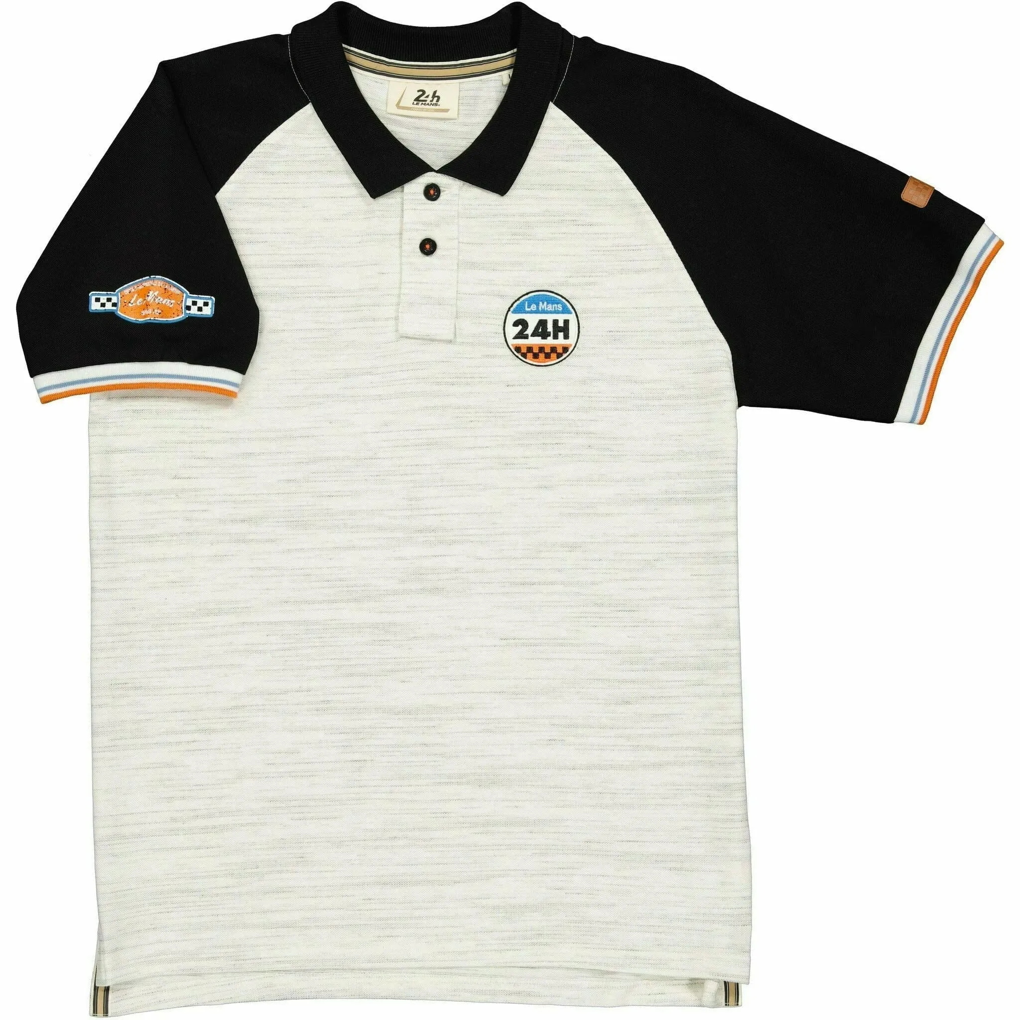 Le Mans 24 Hours Men's Legende Raglan Polo - Cream/Blue