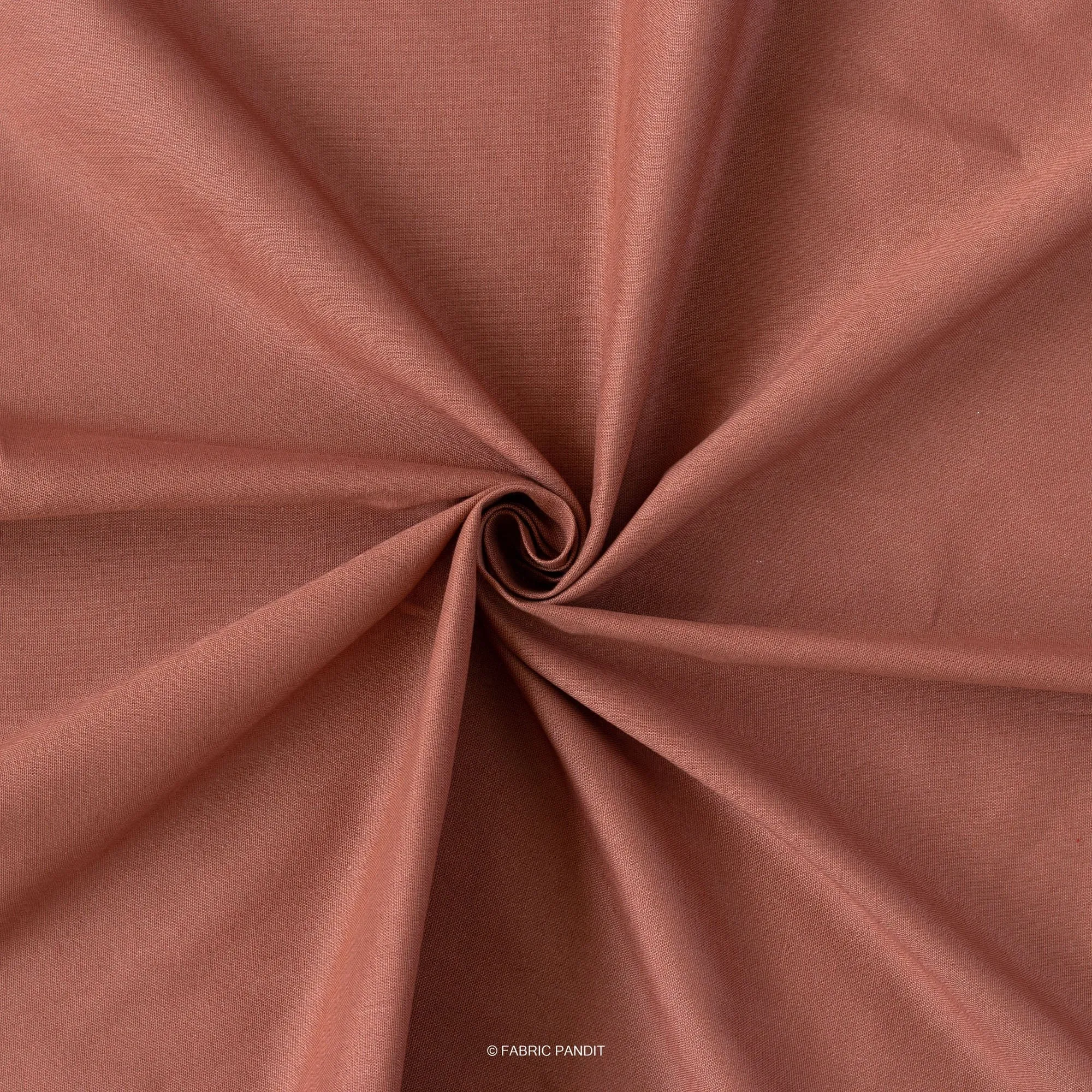 Leather Color Pure Cotton Linen Fabric (Width 42 Inches)