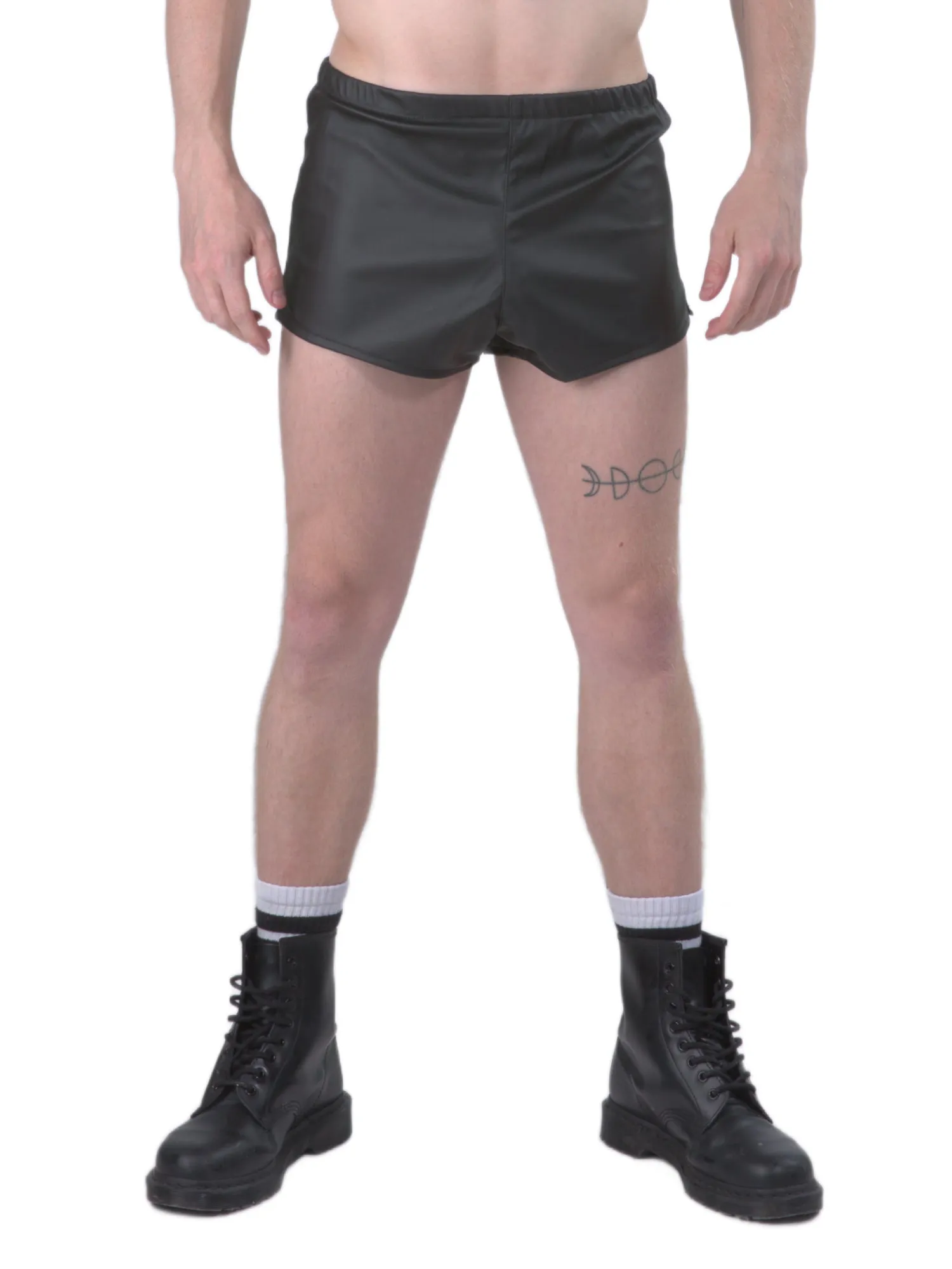 Leatherette Men's Shorts