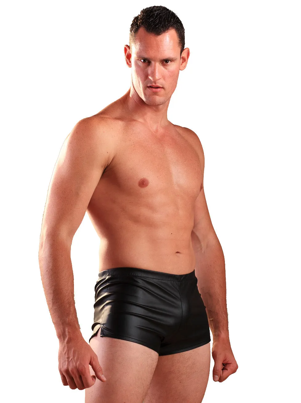 Leatherette Men's Shorts