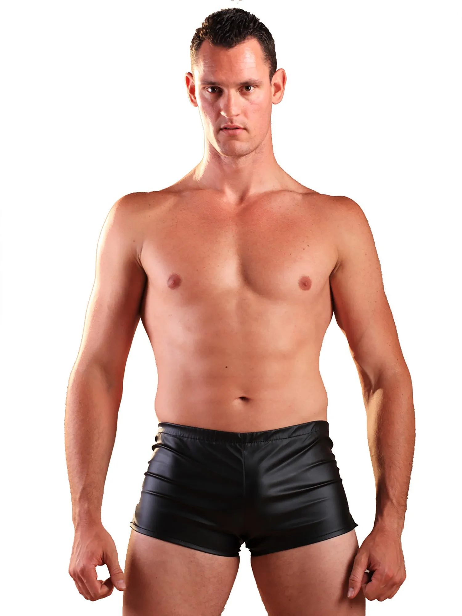 Leatherette Men's Shorts