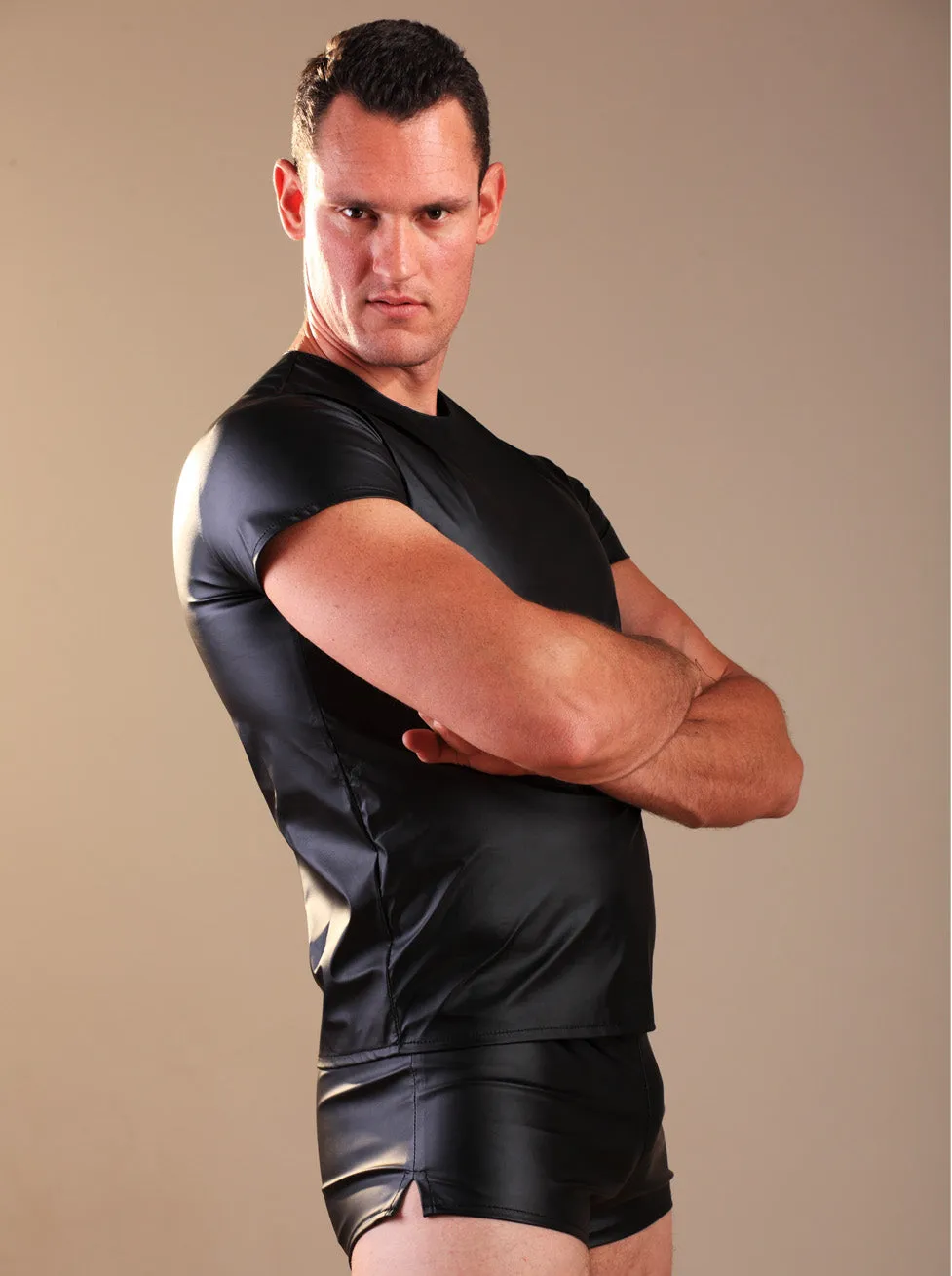 Leatherette Men's Shorts