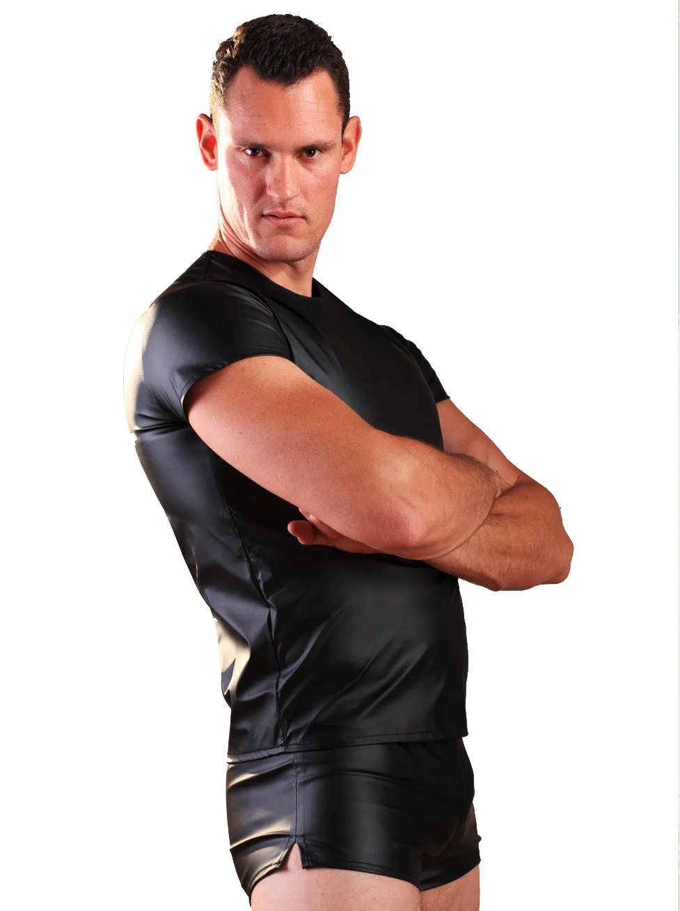 Leatherette Men's Shorts