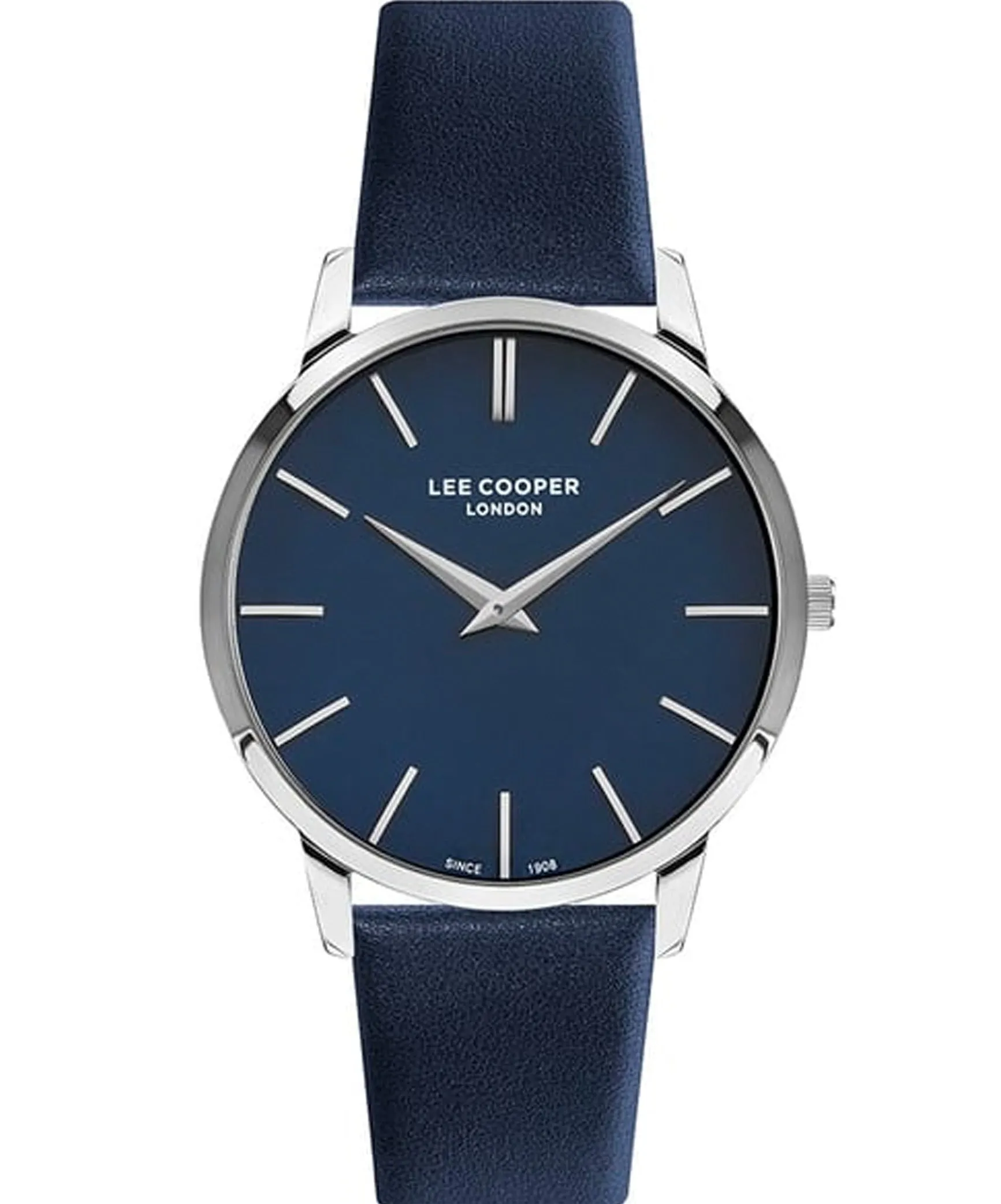 Lee Cooper  Men's Analog Dark Blue Dial Dark Blue Leather Watch, LC07251.399