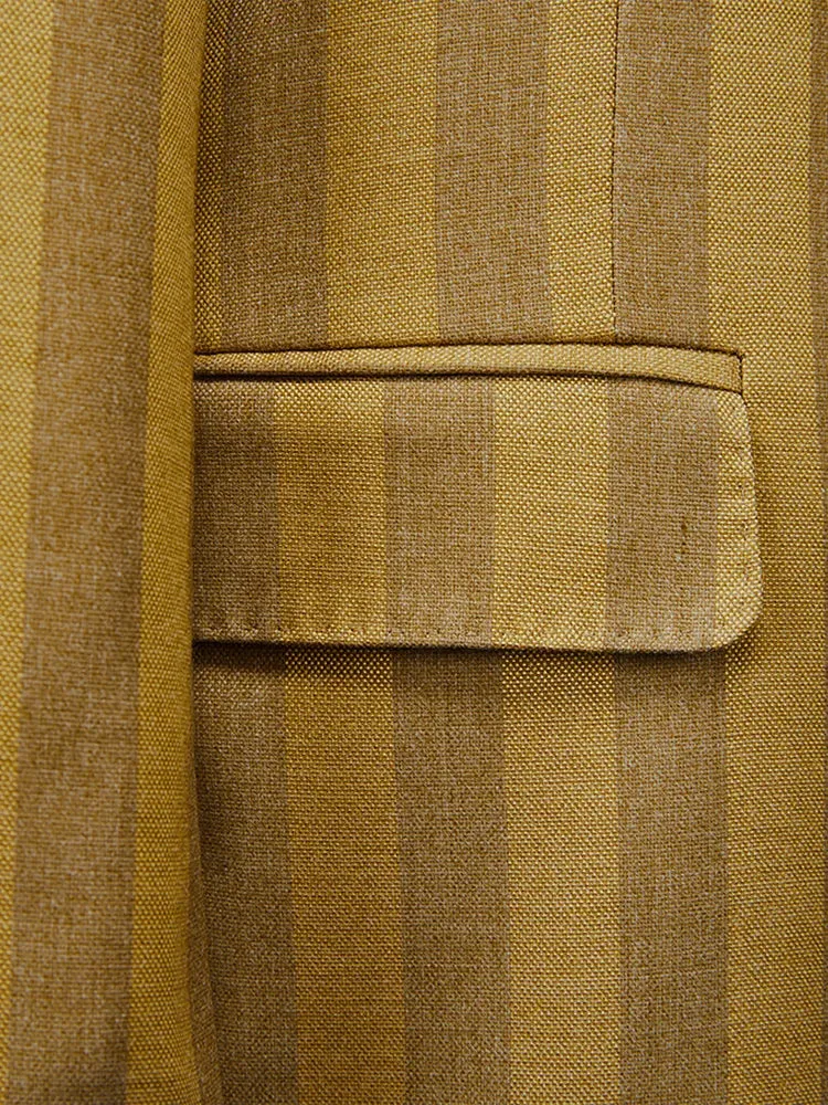 Leisure Stripes Double Breasted Suit